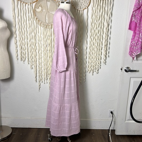 L*Space NWT Lilac Napali Button Down Maxi Dress Oversized Size Small - Picture 7 of 16
